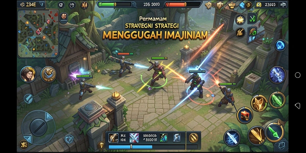 Tampilan gameplay menarik dari 234E yang menantang.