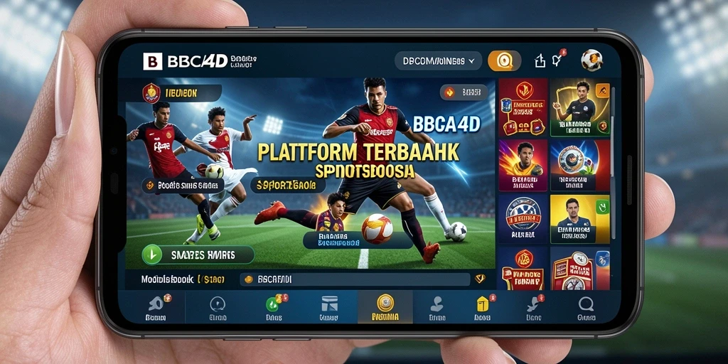 Tampilan screenshot permainan sportsbook BBCA4D yang menarik dan interaktif.
