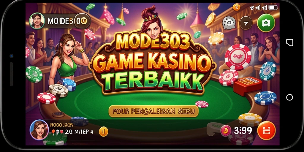 Tampilan gameplay seru di MODE303 dengan grafis menarik dan efek suara.