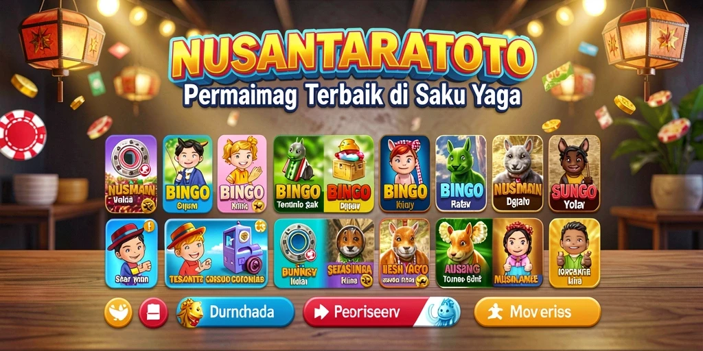 Gameplay seru NUSANTARATOTO dengan Bingo yang mengasyikkan.