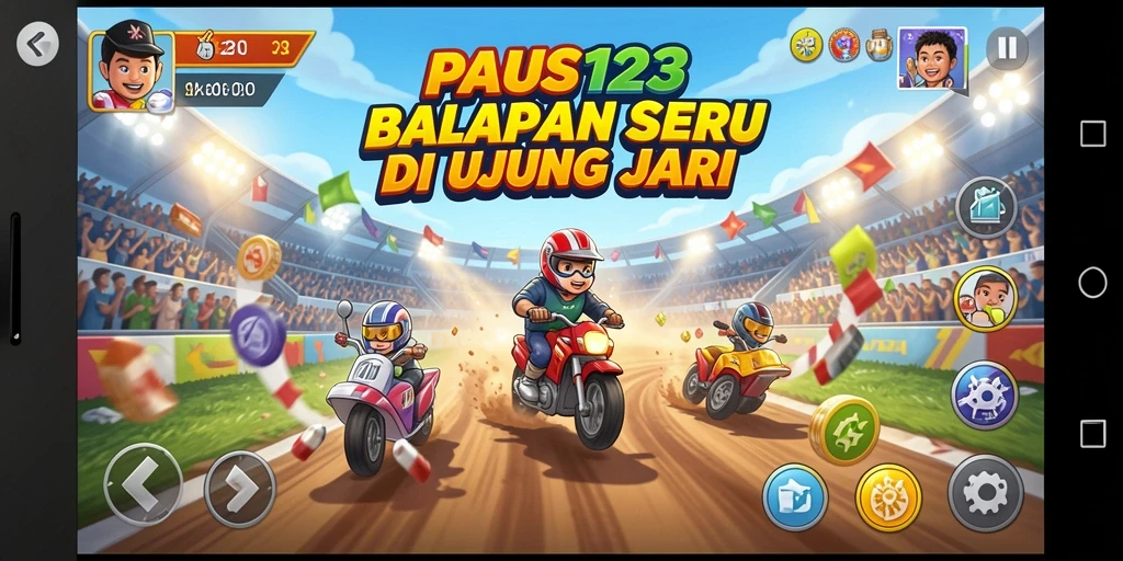 Gameplay seru di balapan yang menegangkan di PAUS123.