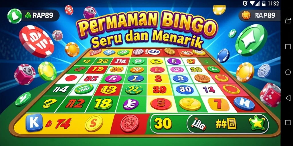Tangkapan layar gameplay RAP89 menunjukkan keseruan bermain Bingo.