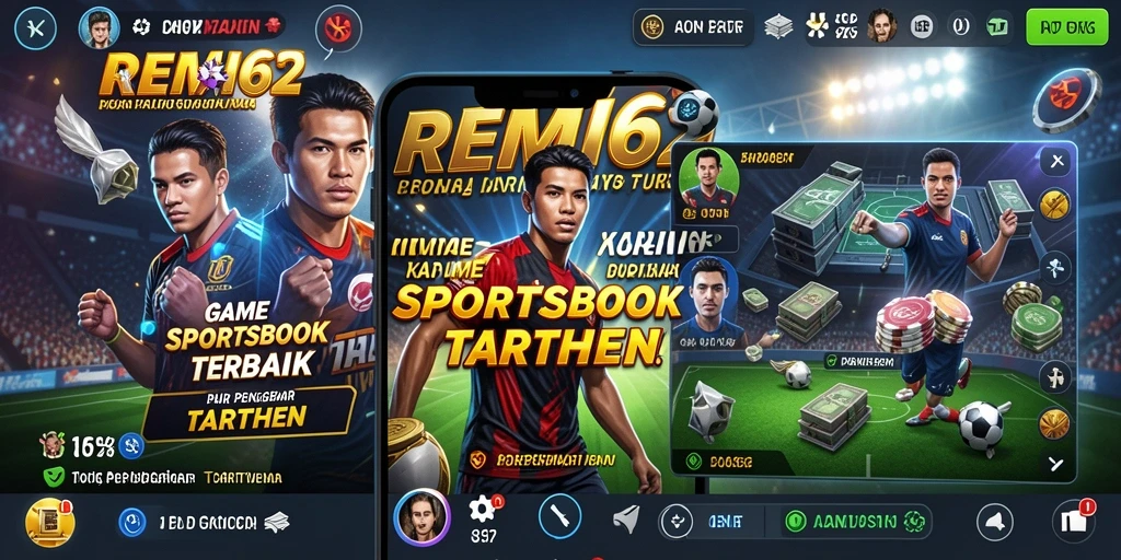 Tampilan gameplay Sportsbook REMI62 yang menarik dan interaktif.