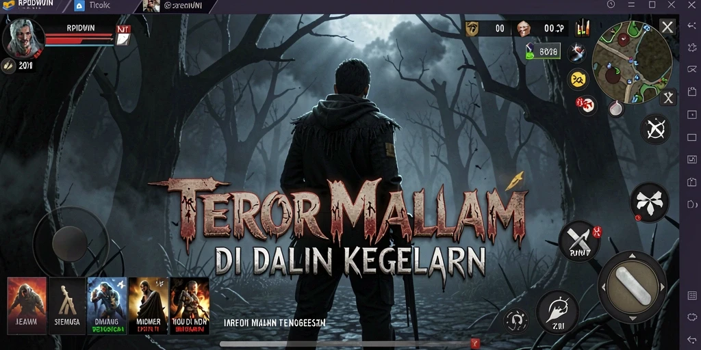 Tangkapan layar gameplay RPIDWIN yang menegangkan dan menyeramkan.