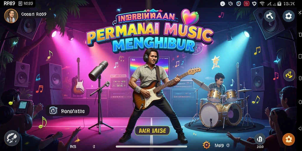 Tampilan permainan musik yang menarik di RR89.